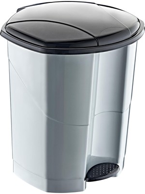 AyrStore Smartware Pedallı Çöp Kovası 30 Lt Antrasit Gri