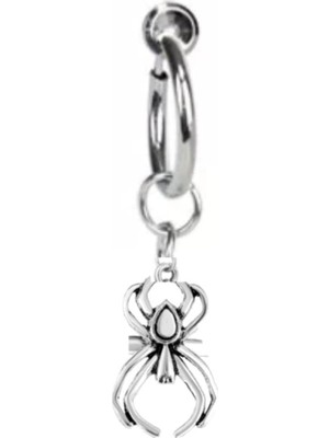 AyrStore Takıconcept Deliksiz Kalp Sallantılı Fake Çelik Göbek Piercing
