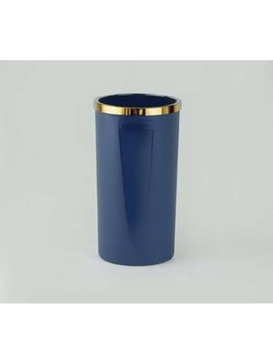 AyrStore Lenox 35LT Çöp Kovası-Lacivert/altın