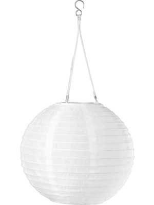 AyrStore Ikea Solvınden Güneş Enerjili LED Sarkıt Lamba, 30 Cm, Beyaz