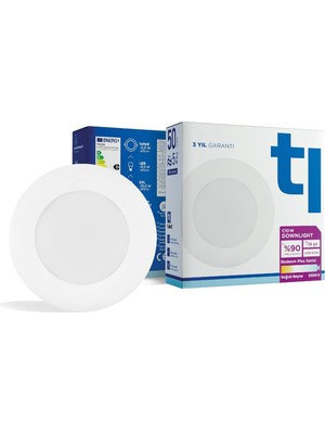 Redeem Plus C10W Downlight, Titreşimsiz, Göz Konforu, 672 Lümen, Soğuk Beyaz, 6500 Kelvin