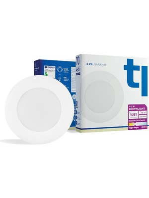 Redeem Plus C12W Downlight, Titreşimsiz, Göz Konforu, 889 Lümen, Doğal Beyaz, 4000 Kelvin