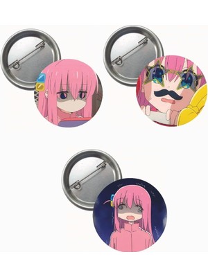 Ms Major Selection Bochi The Rock Anime Buton Rozet 3 Adet 37MM