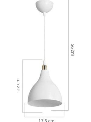 TeknoKapsül Ag Lightdesign Beyaz Sarkıt Avize Yatak Odası Salon Mutfak Koridor Lamba 18 AGNM94
