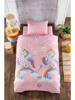 TeknoKapsül Unicorn Tek Kişilik Nevresim Takımı 160X220 cm 3 Parça