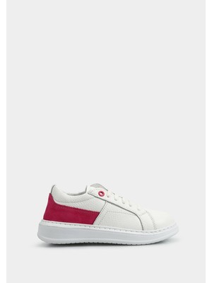 Farve Fuşya Deri Kız Çocuk Sneaker