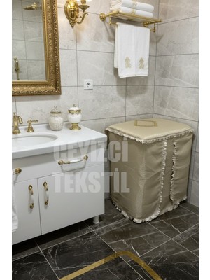 Bezos Çamaşır Makine Örtüsü - Kahve