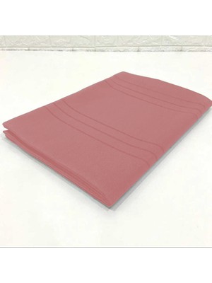 Bezos Çizgili Tek Masa Örtüsü Colber 160X220CM Pudra