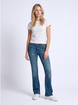 LTB Julıana Low Bootcut Düşük Bel Mid Indigo Jean Pantolon