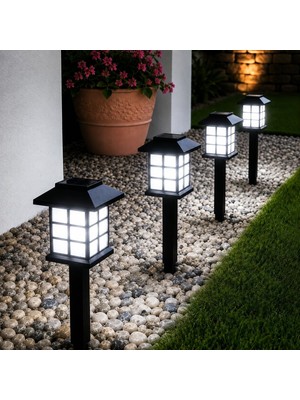 Ayrex Kyrotech Hlyos 2 Adet 5W Solar Bahçe Lambası 38 Cm, Güneş Enerjili Dekoratif Dış Mekan A