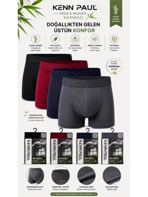 Melonika Kenn Paul Bambu Erkek Boxer 6 Adet
