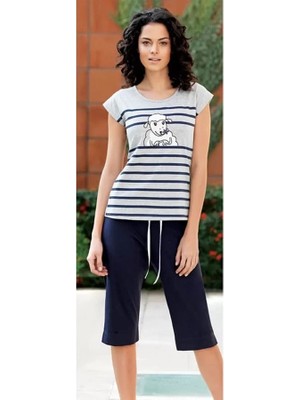 Melonika Şahinler Kadın Yazlık Baskılı Pijama 21511
