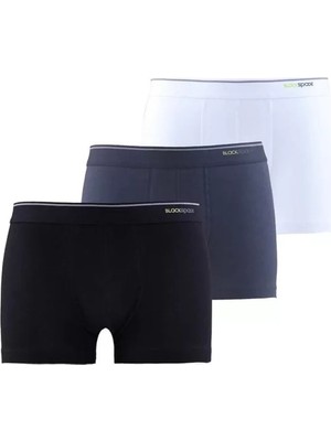 Melonika Blackpade Erkek  3lü Boxer 9670