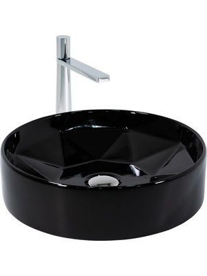 Paluci Diamond Black Çanak Lavabo