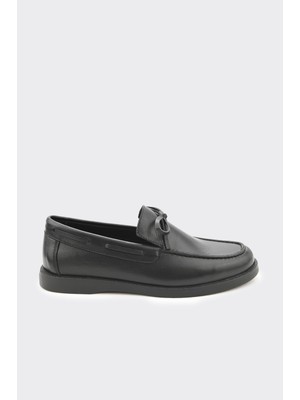Derinet Hakiki Deri Püsküllü Kadın Loafer