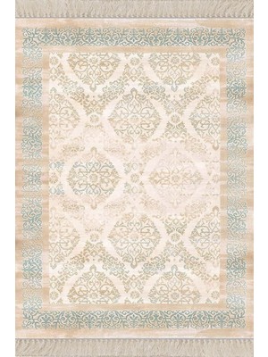 Ayrex Pelangi Dijital Baskı Yıkanabilir Kaymaz Taban Salon Halı ve Yolluk, Bej 80 x 150