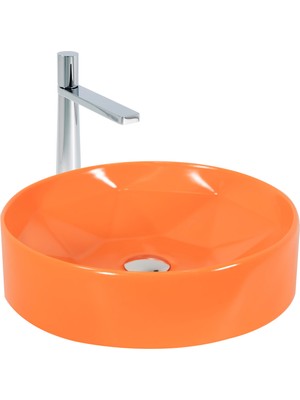 Paluci Diamond Matt Orange Çanak Lavabo