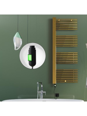 Ayrex Male Elektrikli Havlupan 600X1600 Altın (Onoff Düğmeli) 600W