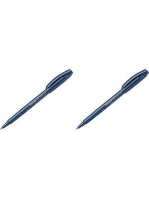 Ayrex Schneider Topball 857 Konik Uçlu Roller Kalem, 0,6 Mm, Mavi (2 Paketi)