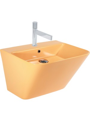 Paluci Vella Matt Hardal Sarısı Monoblock Lavabo