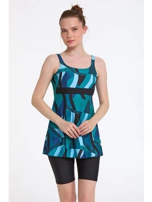 Melonika Argento 0551-326 Kadın Taytlı Tankini
