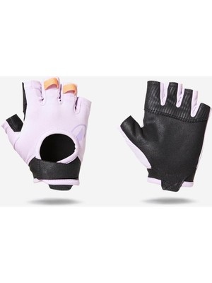 Ayrex Decathlon Fitness Egzersiz Eldiveni, Mor/siyah, L Beden, Unisex