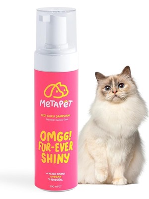 Ayrex Metapet Kedi Tüy Dökülmesi Karşıtı Kuru Köpük Şampuan, Doğal E Vitamini Sağlığı,