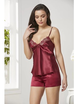 Melonika Pierre Cardin 6625 Kısa Gecelikli 6'lı Ipek Set