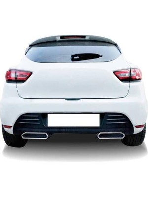 Ayrex Omsa Line Renault Clio 4 ile Uyumlu Arka Difüzör 2 Parça 2012-2019 Arası