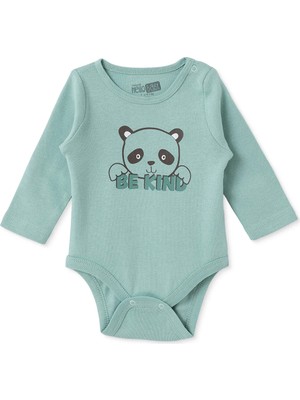 Hellobaby Erkek Bebek Uzun Kol Body Çıtçıtlı Yaka Uzun Kol