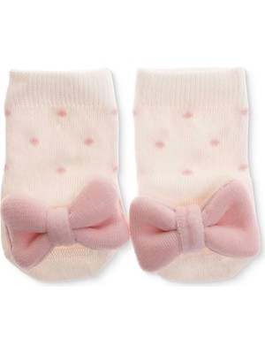 Hellobaby Kız Bebek Oyuncaklı Çorap Puantiye Baskılı