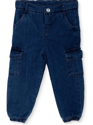 Hellobaby Erkek Bebek Denim Pantolon Bağcıklı Lastikli