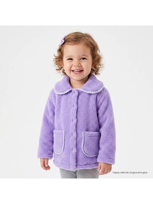 Hellobaby Kız Bebek Welsoft Hırka Düğmeli Bebe Yaka Long Sleeve