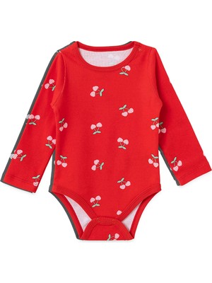 Hellobaby Kız Bebek Uzun Kol Body Bisiklet Yaka Kısa Kol