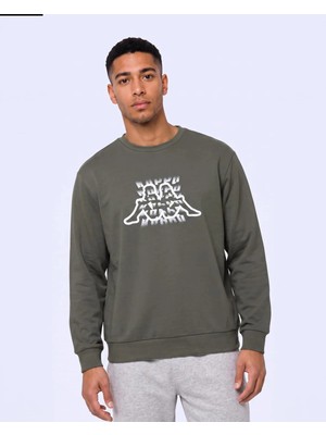 Kappa Logo Irbidden Tur Erkek Yeşil Regular Sweatshirt