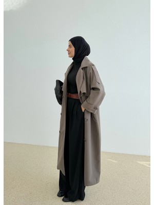 Moda Aksa 7589 Premium Poleviskon Uzu Trençkot