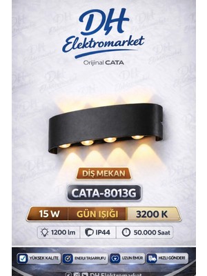 Cata CT-8013 LED Dış Mekan Aplik (Gün Işığı / Amber)