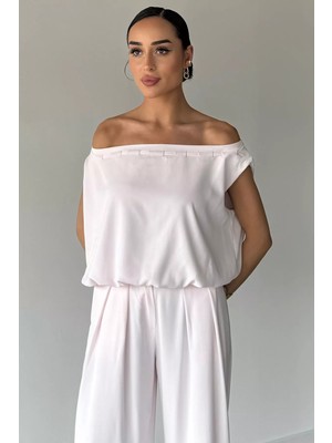 Gülseli Kadın Bel Lastikli Pantolon Bluz Ikili Takım P-00022163