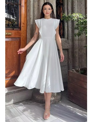 Gülseli Kadın Bisiklet Yaka Kiloş Elbise P-00003873