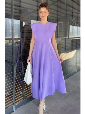 Gülseli Kadın Bisiklet Yaka Kiloş Elbise P-00003873