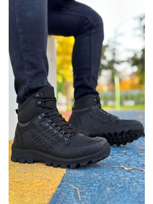 Siyah Hydro Su Geçirmez Erkek Outdoor Trekking Bot