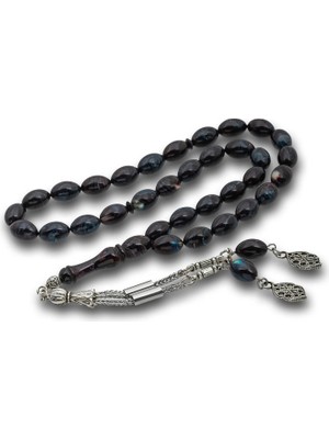 Inure Jewelry Metal Püsküllü Arpa Kesim Tesbih