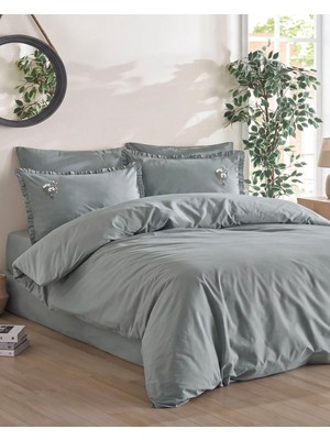 Cicim Home Jolie %100 Pamuk El Nakışlı Çift Kişilik Nevresim Takımı 4 Parça Premium Kalite
