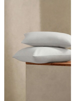 Evde Home %100 Pamuk Penye Fermuarlı Yastık Kılıfı – 2'li Paket |50X70 cm