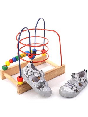 Arzn 4828 Erkek Bebek Ortopedik Ilk Adım Ayakkabısı Gri