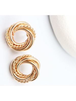 Suda İthalat Gold Çelik Küpe ( 26 mm )