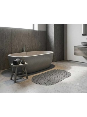 Nest Aura Nestaura Vantuzlu Banyo ve Duş Kaydırmaz Paspası 34 cm x 68 cm Antrasit Renk