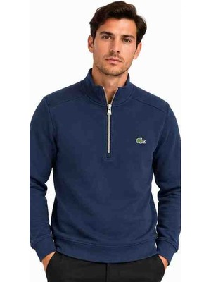 Lacoste Fermuar Yaka Regular Fit Lacivert