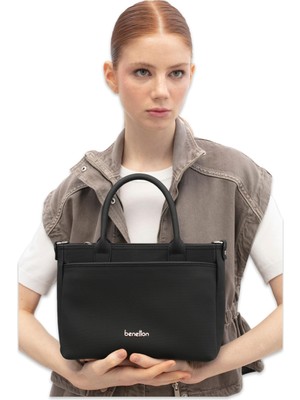 Benetton BNT_1829 21X27X9 Kol Siyah Kadın Çanta