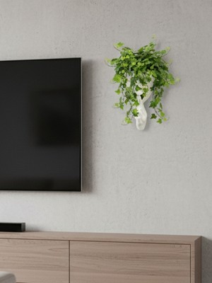 Toynetic 25CM Flora – Estetik Kadın Formlu Dekoratif Duvar Vazosu